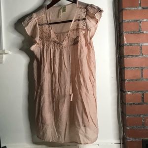 Simply Irresistible Rose Gold Soft Pink Light Airy Tunic